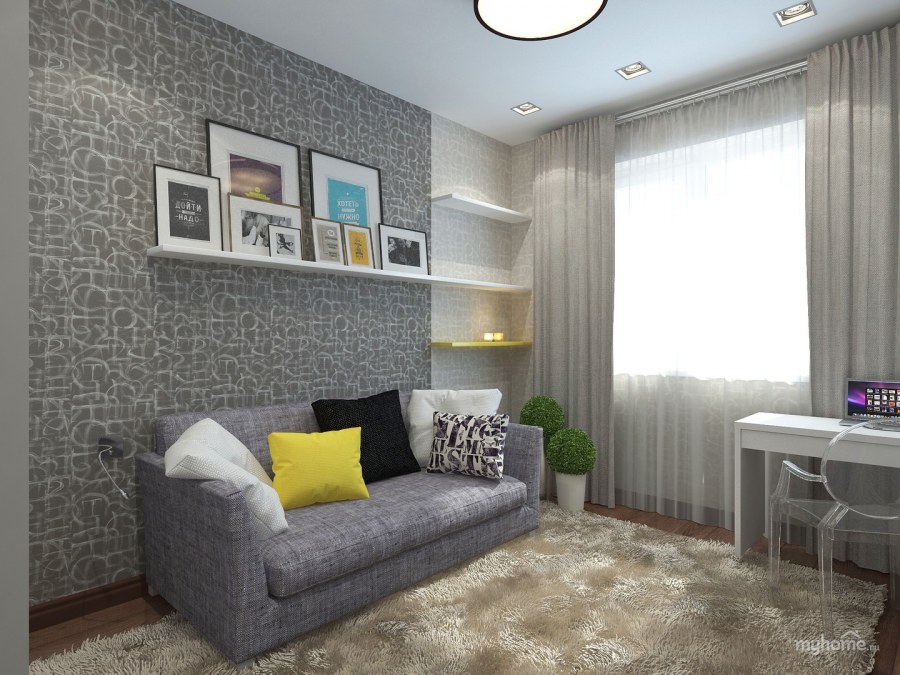 Детская с серым диваном