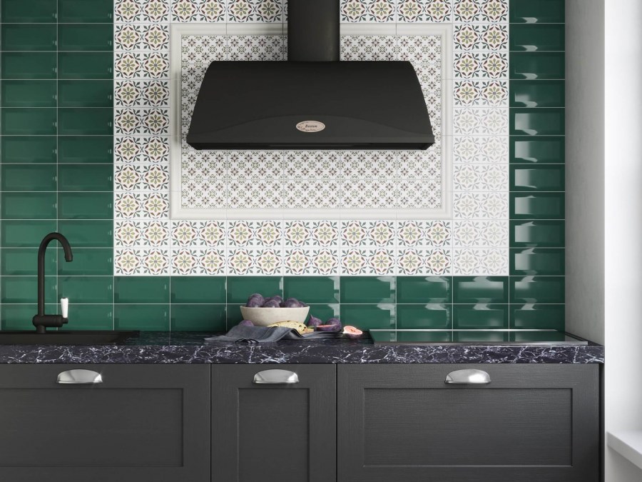 Kerama Marazzi Клемансо зеленый грань