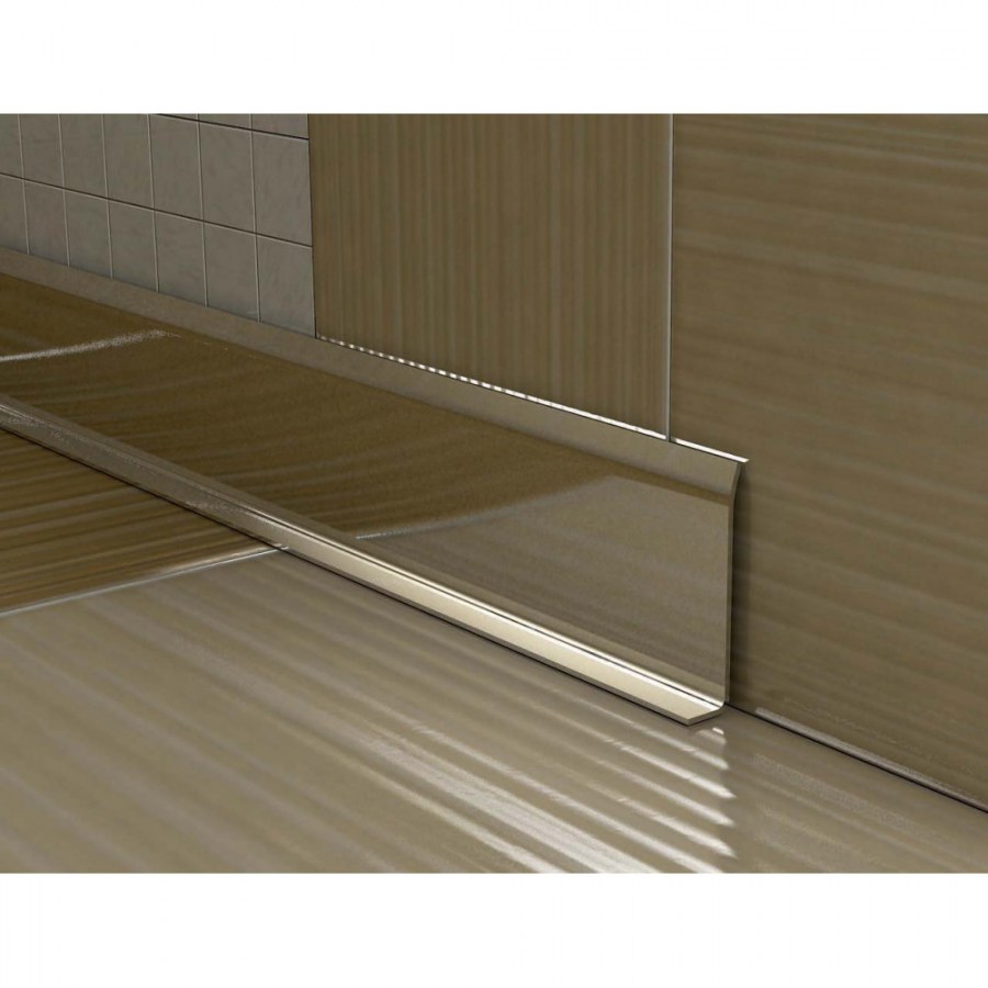 Плинтус напольный алюминиевый 100 l