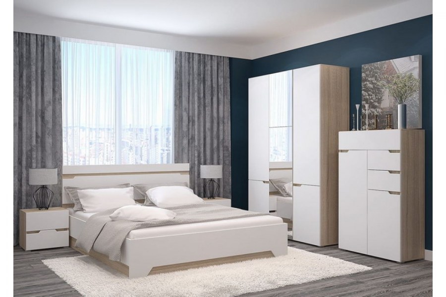 Спальня Анталия сонома белый