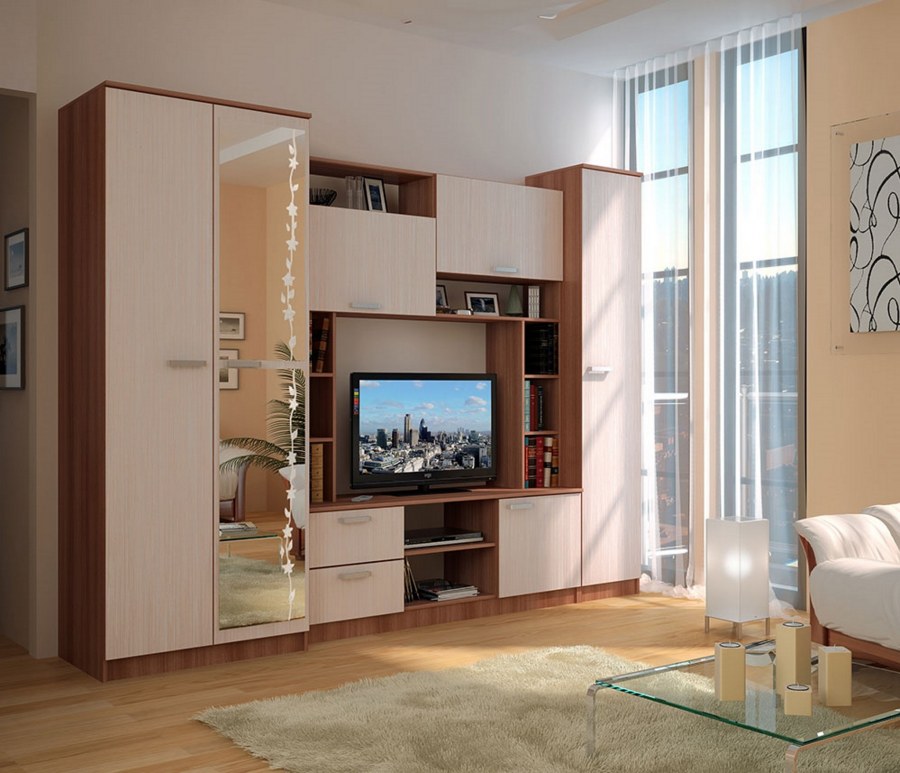 Гостиная Горизонт 41га Атланта (венге / дуб)