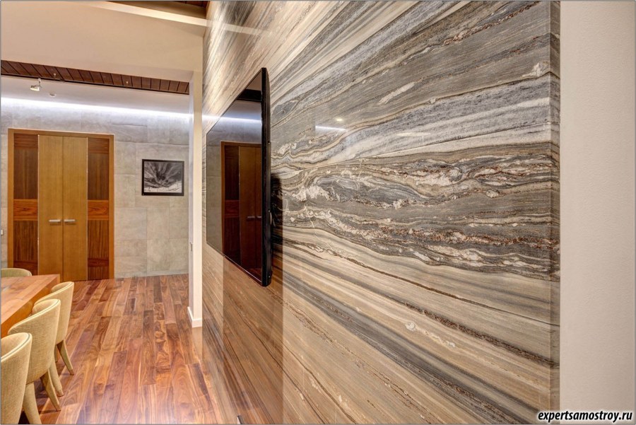Стеновая панель под мрамор для внутренней отделки