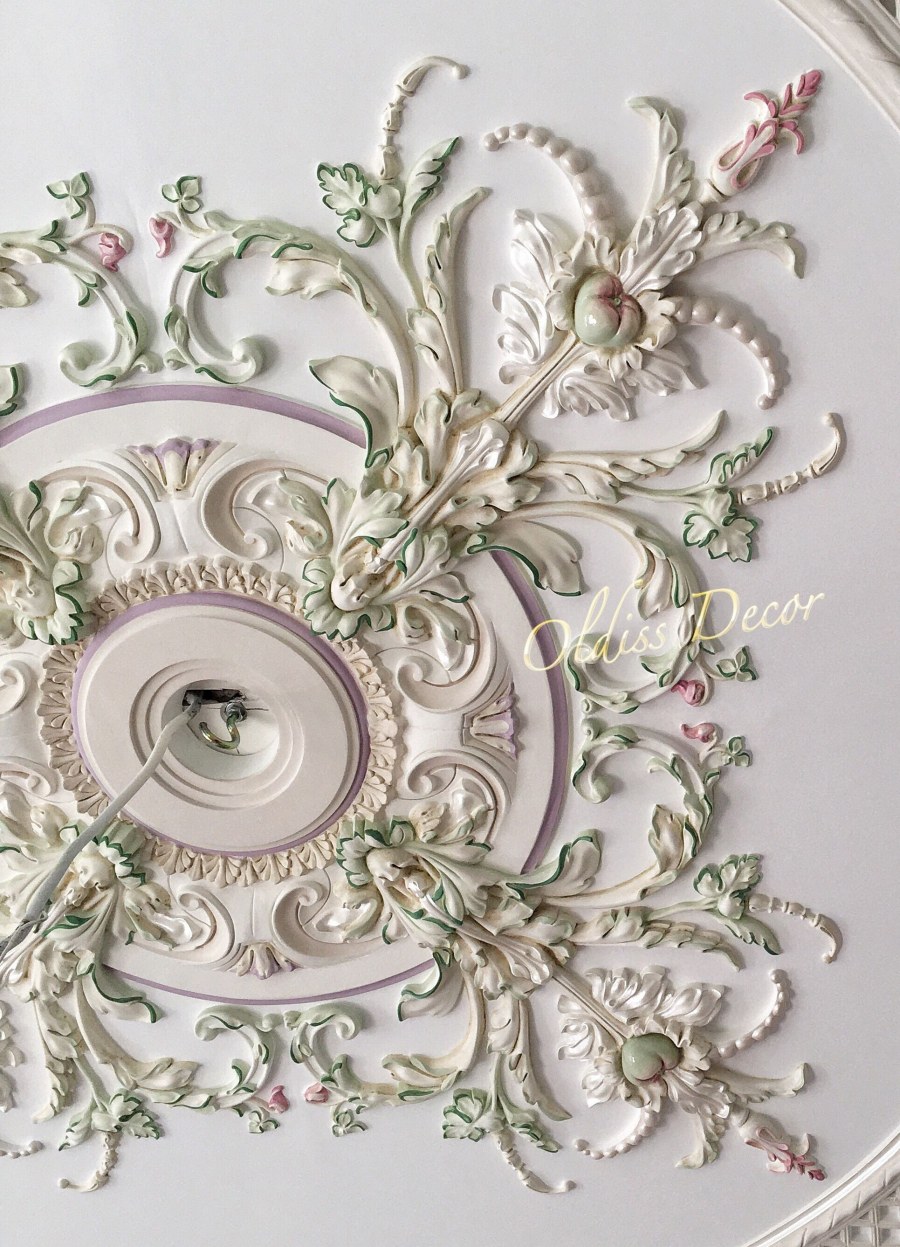 Роспись гипсовой лепнины
