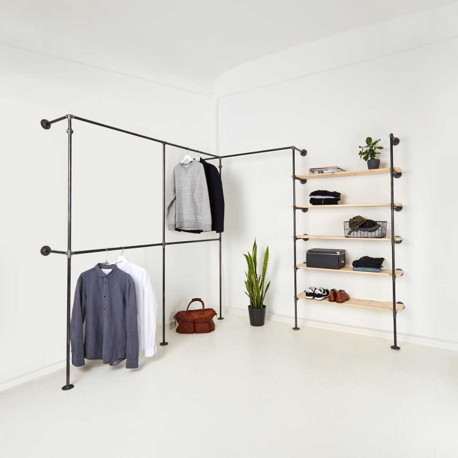 Гардеробная в стиле лофт аристо