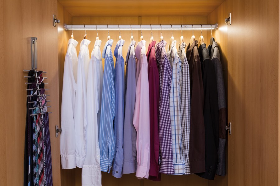 Перекладина для вешалок в шкаф