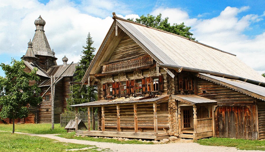 Дом из клееного бруса русская усадьба