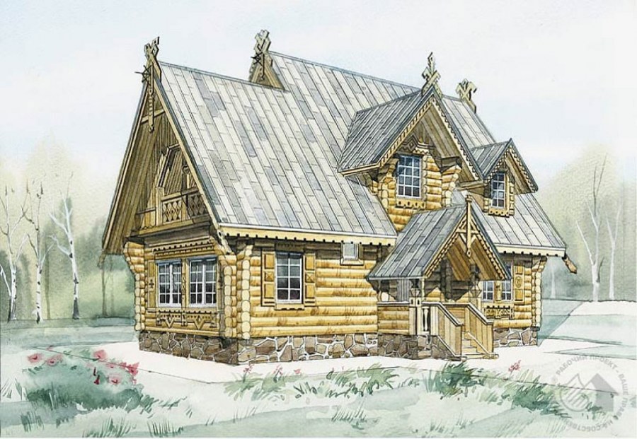 Древнерусский дом деревня Погорелово