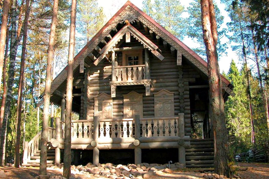 Интерьер деревенской избы