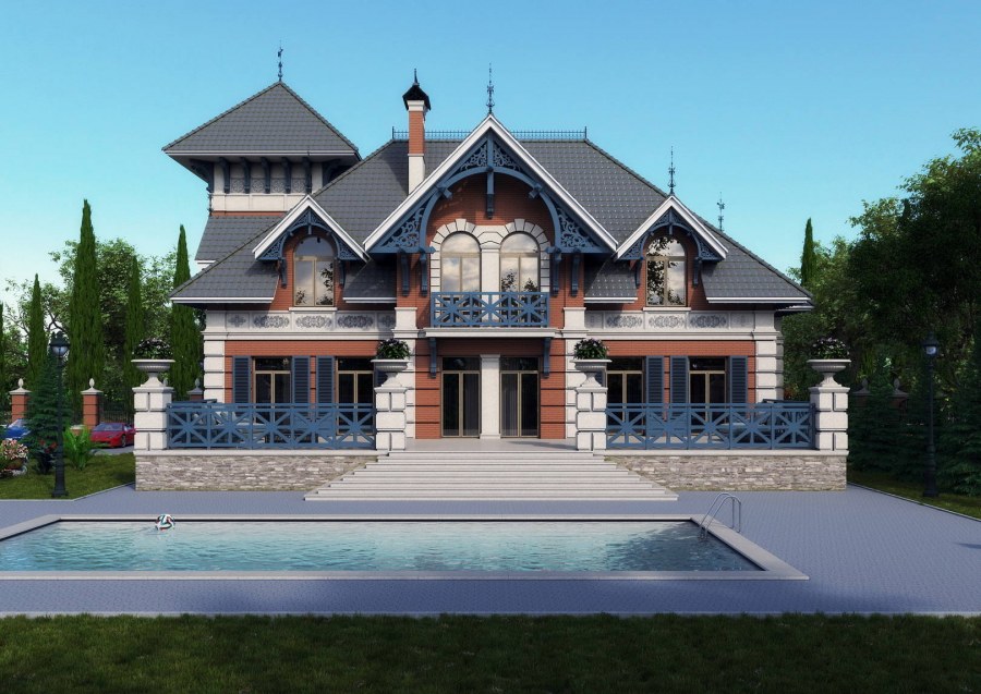 Коттедж в русском стиле