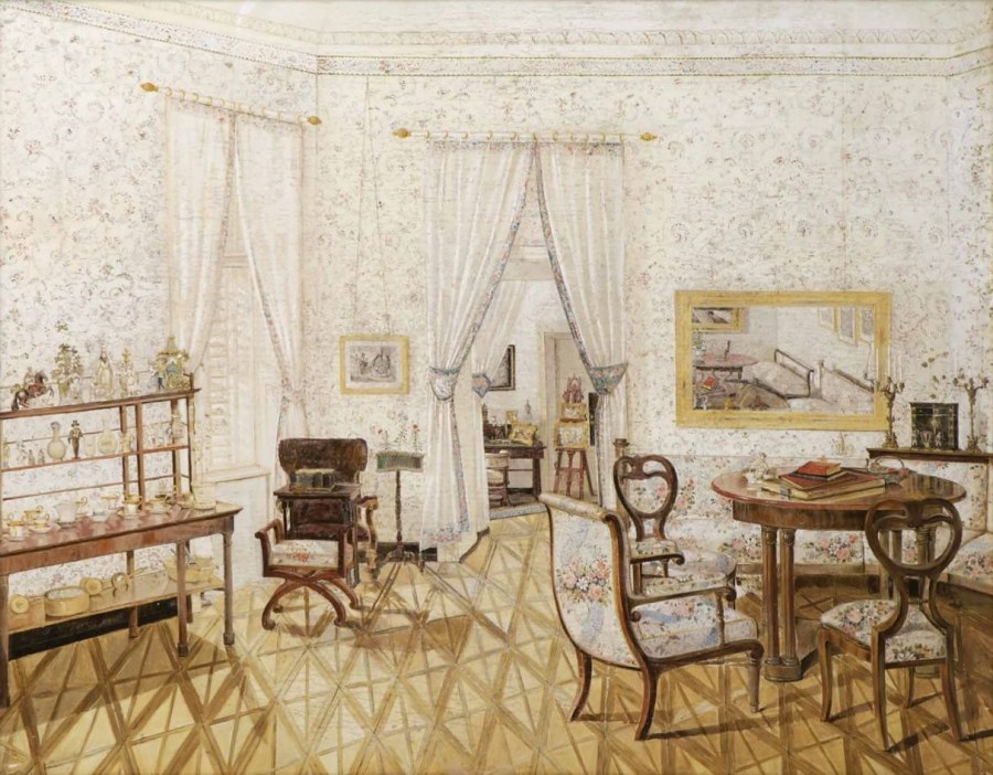Бидермейер стиль в интерьере 19 века