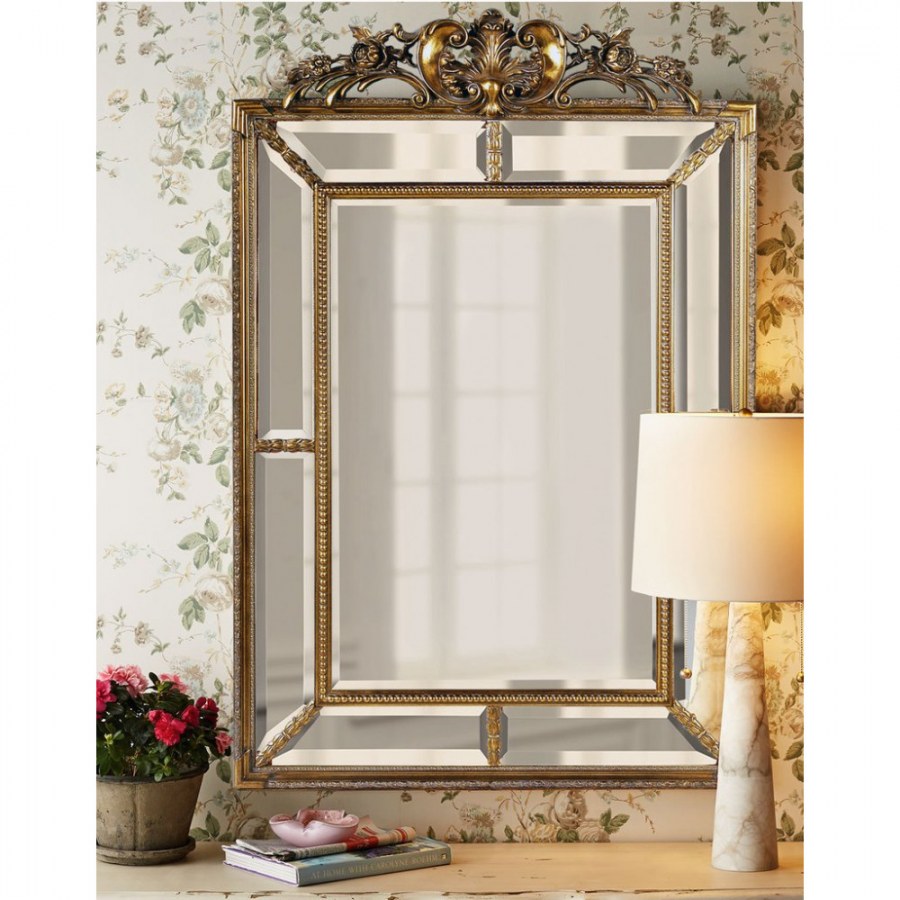 Зеркало Antique золото