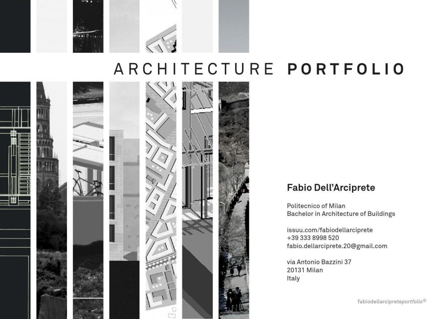 Дизайн портфолио архитектора