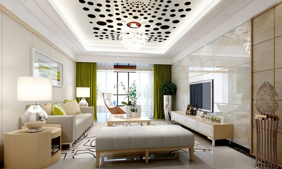 Стильный подвесной потолок