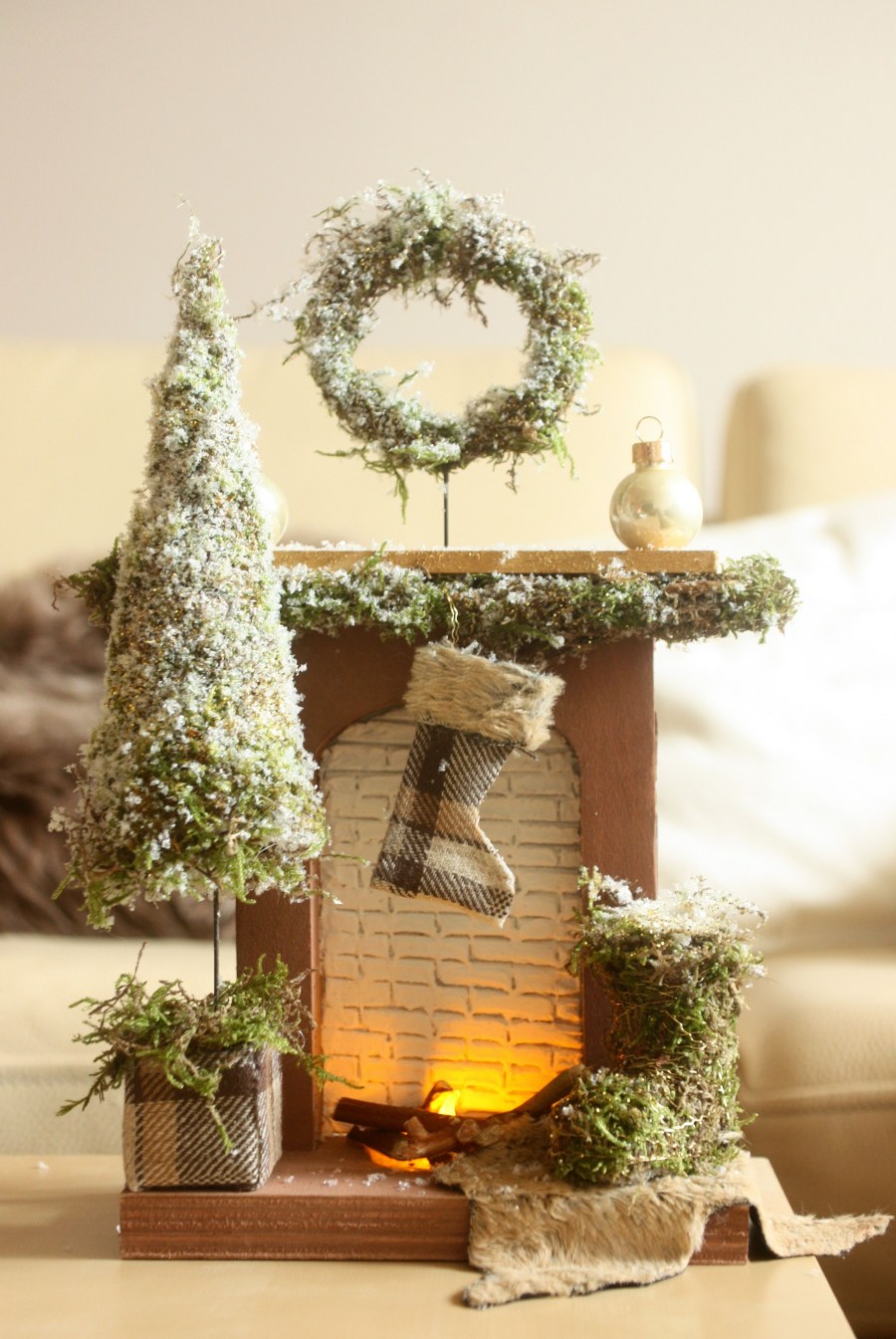 Полки около камина