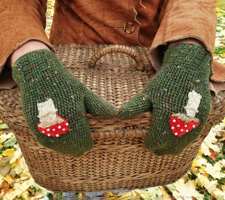 Варежки с градиентом