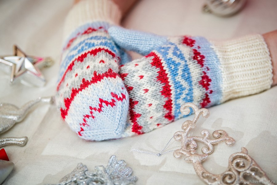 Варежки зима новогоднее чудо