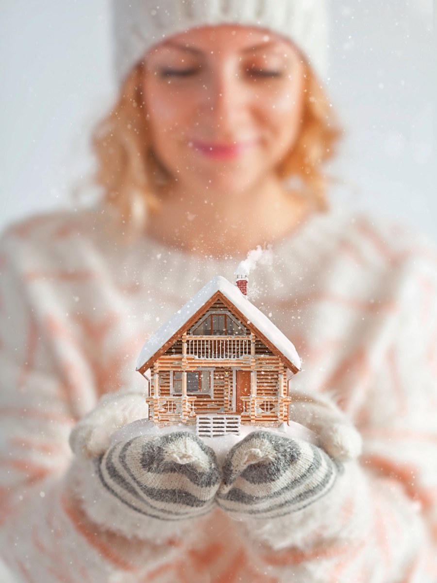 Домик в шапке