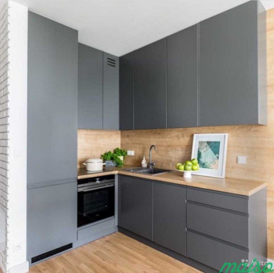 Кухня фасады АГТ белый глянец