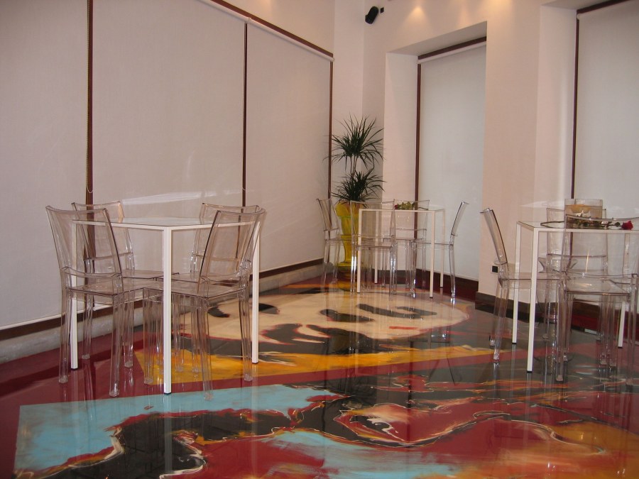 Декоративный полимерный наливной пол