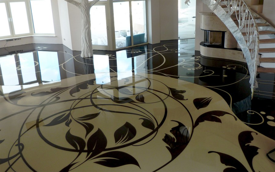 Наливной пол в доме