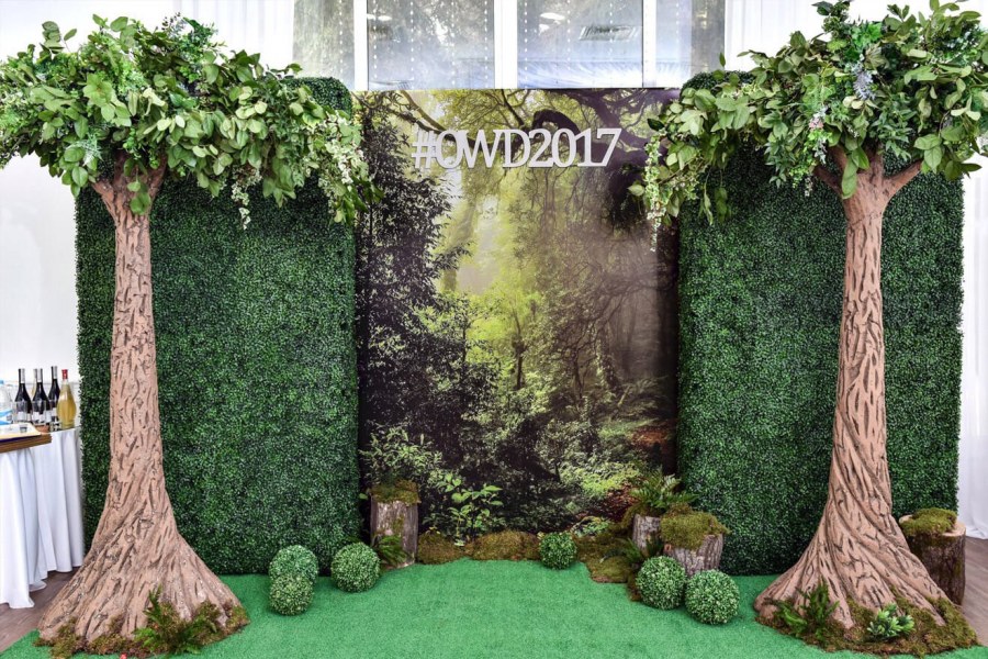 Фотозона с искусственной травой