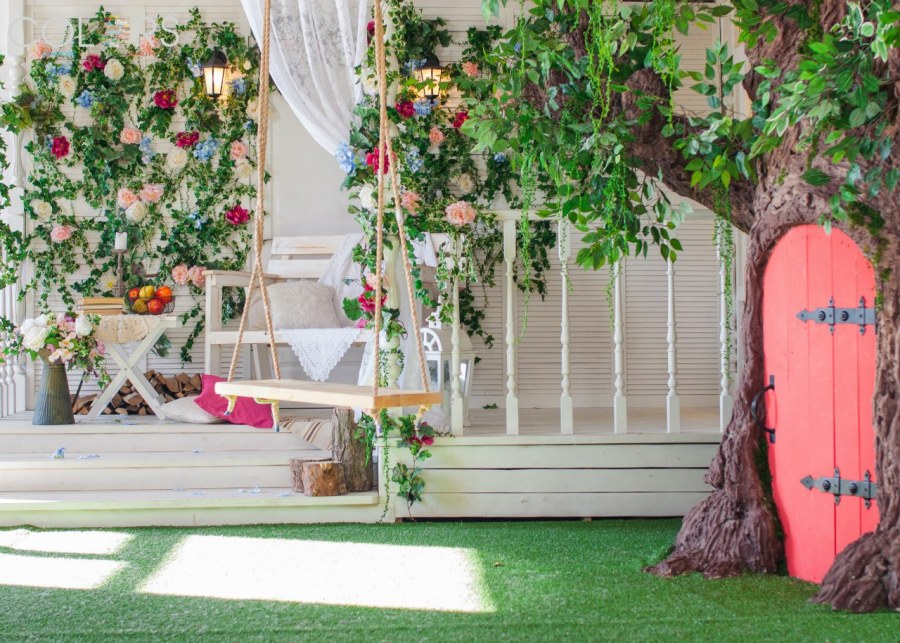 Фотозона в саду