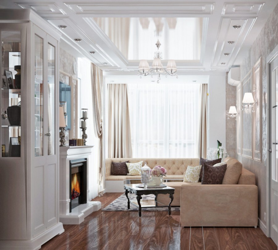 Гостиная Неоклассика дизайн