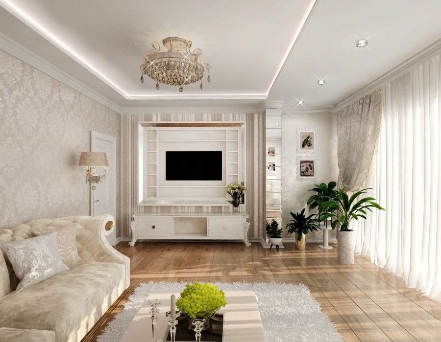 Гостиная Неоклассика слоновая кость