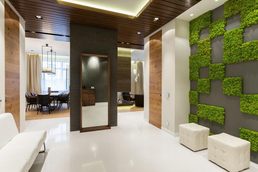 Экостиль в интерьере прихожей