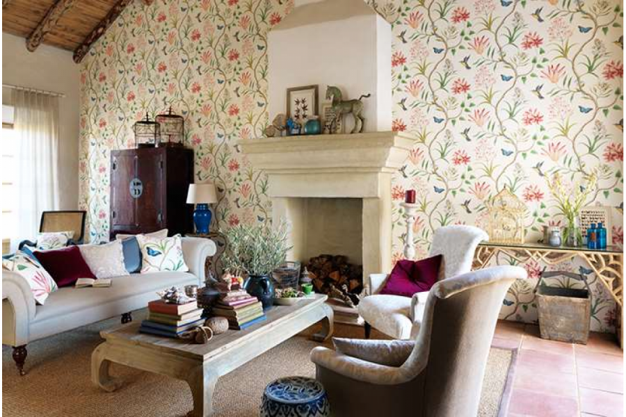 Кухня-столовая в частном доме в стиле Кантри