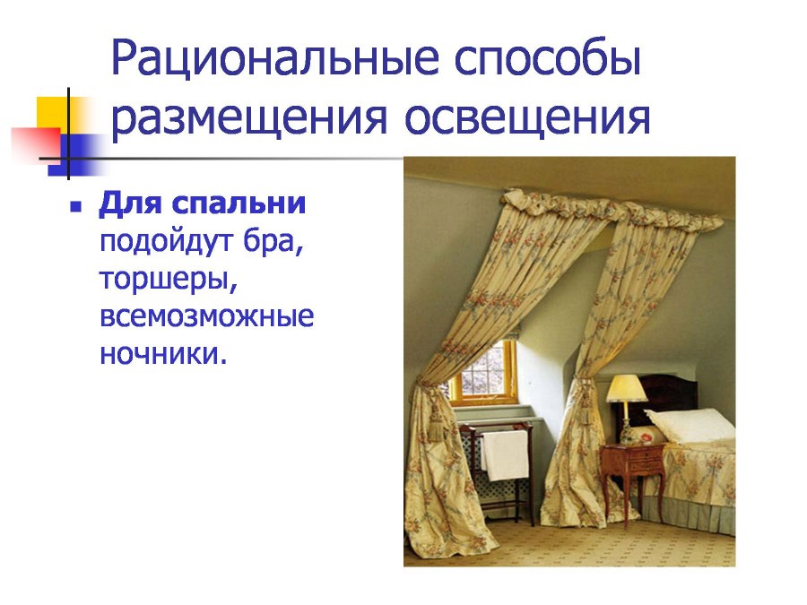 Виды светильников технология 7 класс