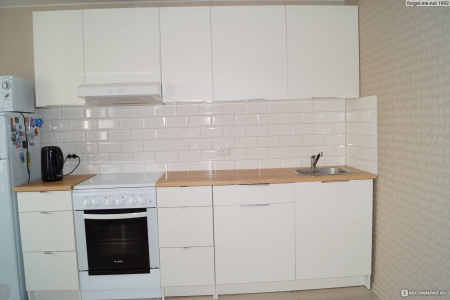 Кухня икеа КНОКСХУЛЬТ белая