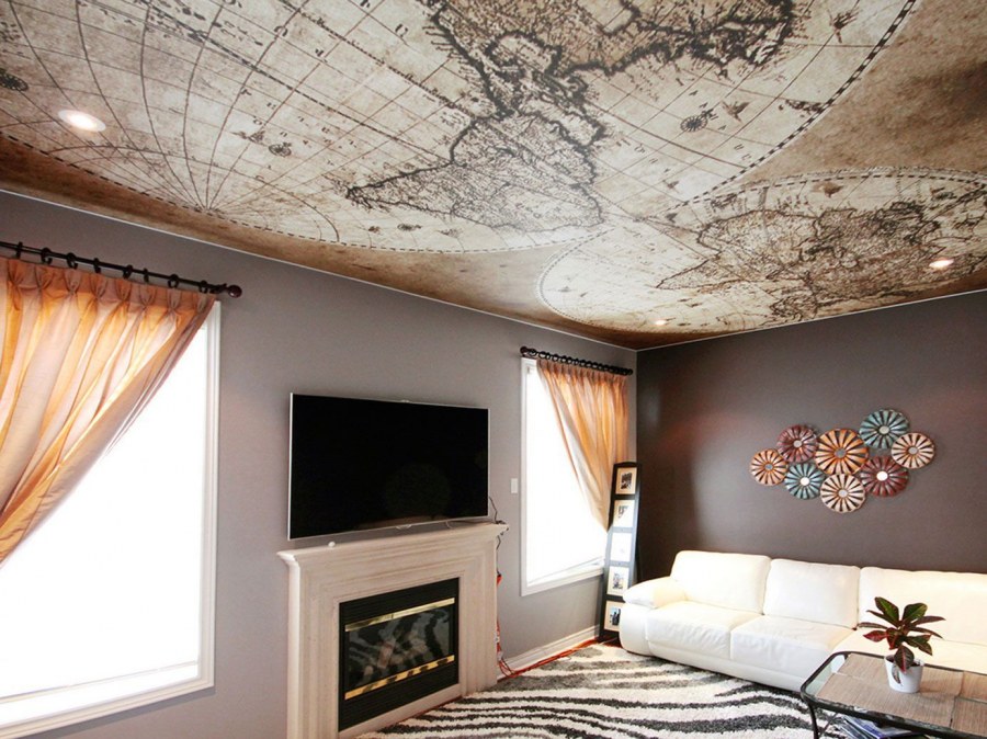 Отделка потолка в квартире варианты