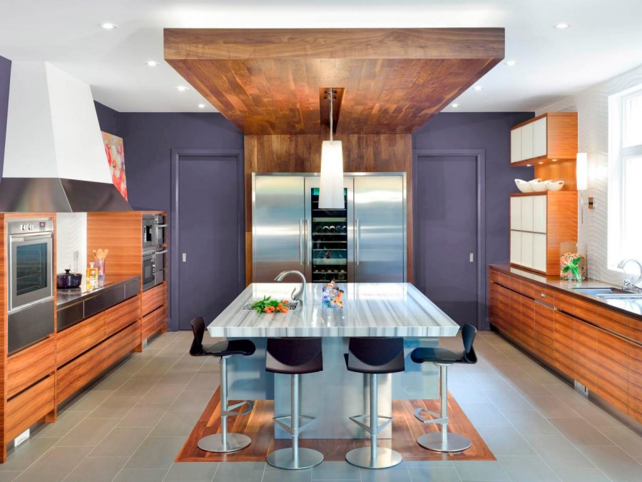 Необычный интерьер кухни