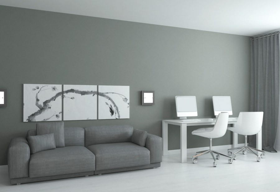 Серый интерьер Минимализм