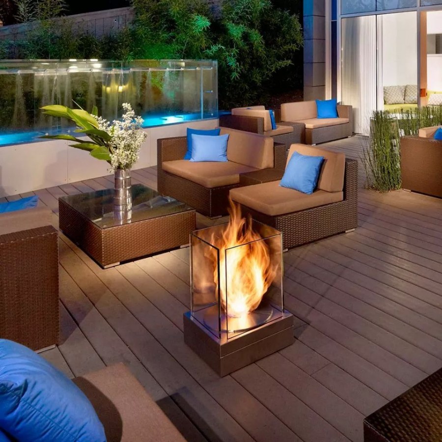 Уличный газовый камин