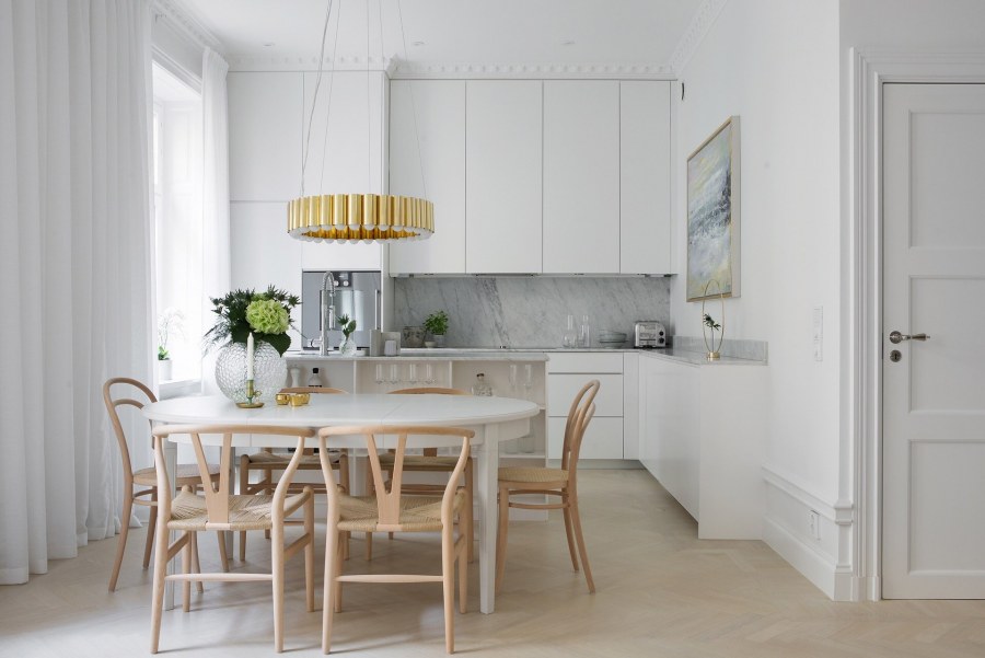 Светлая кухня в скандинавском стиле