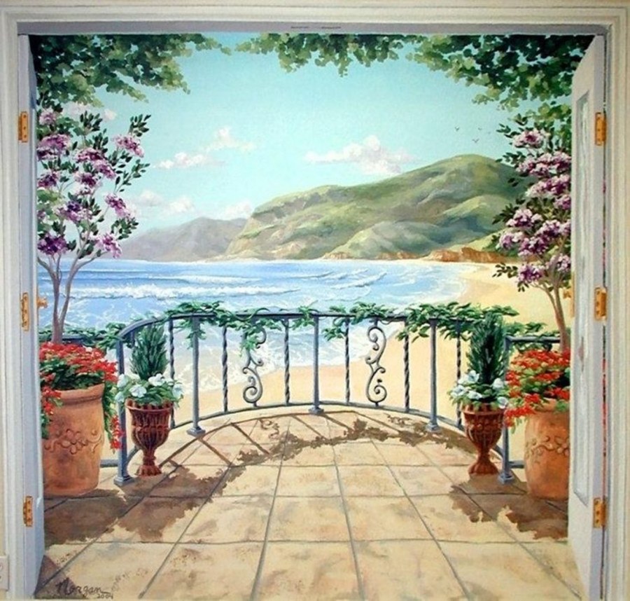 Стиль Франции на балконе