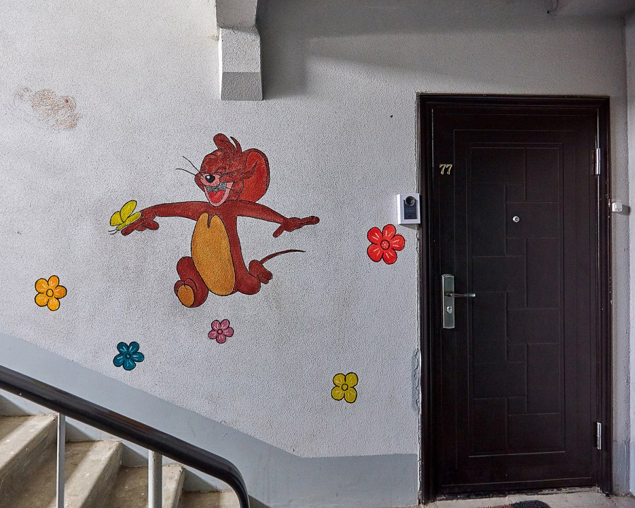 Разрисованные стены в квартире