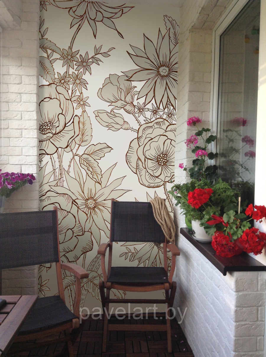 Роспись стен пейзаж