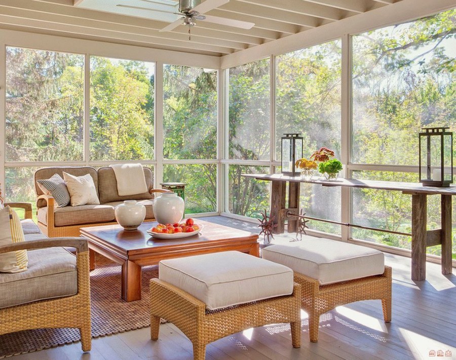 Веранда Тюдор интерьер