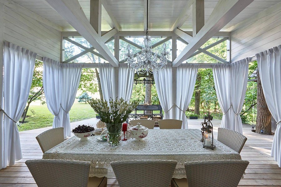 Шторы для летней веранды