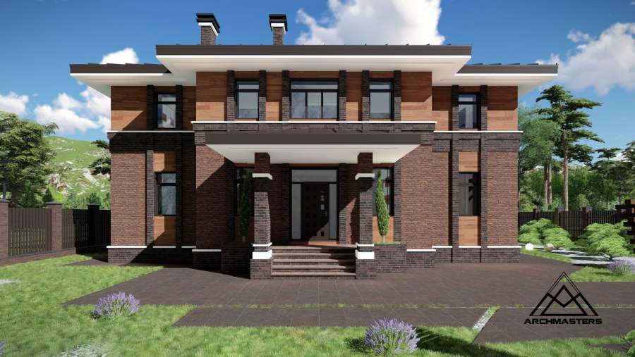 Дом в стиле Райта 200-250 кв.м