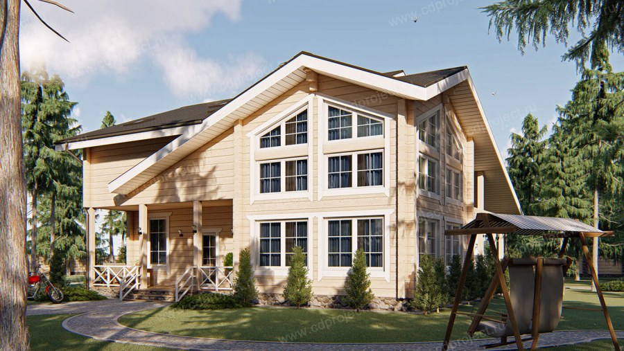 Коттедж из клееного бруса