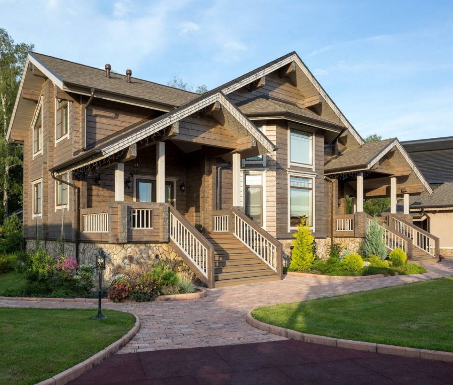 Деревянный дом проект Скандинавия