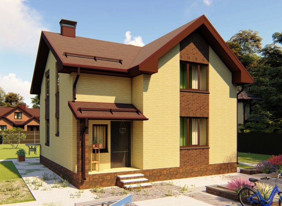 Фасад дачного дома