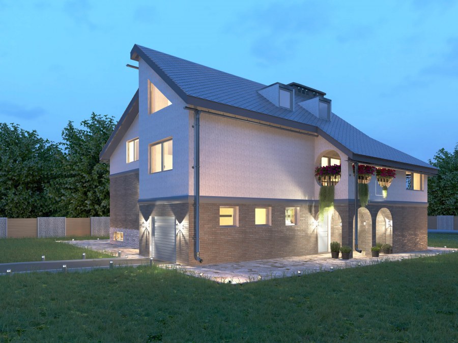 Современный дом у озера Дмитрий кругляк