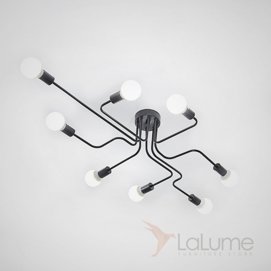 Люстра inspire 152 5хе27х60 Вт цвет чёрный