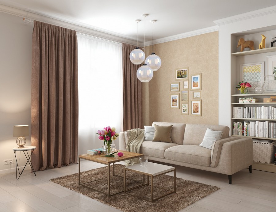 Спальня в кофейных тонах