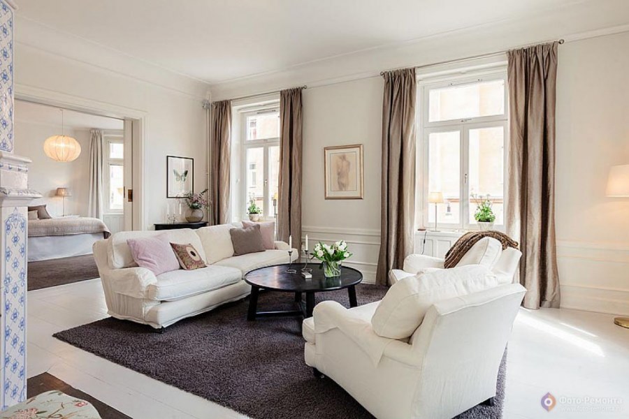 Бледно-розовый цвет в интерьере